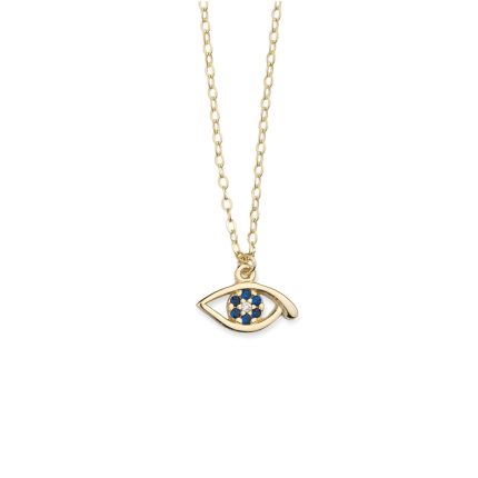 Open Eye Necklace - 14k Gold