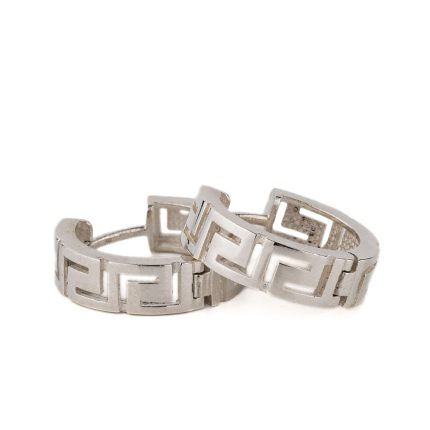 Meander Hoop Earrings Small – 925 Sterling Silver