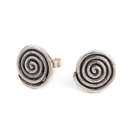 Circle of Life Stud Earrings in Sterling silver