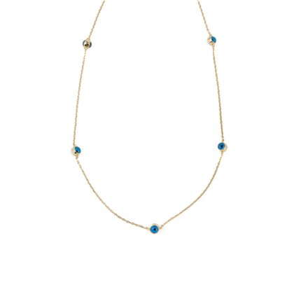 Evil Eyes Necklace - 925 Sterling Silver