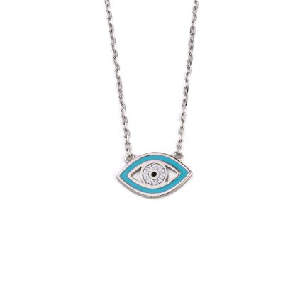 Enamel Open Eye Necklace