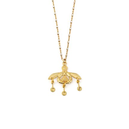 Minoan Bees Necklace – 925 Sterling Silver Gold Plated