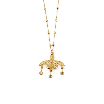 Minoan Bees Necklace – 925 Sterling Silver and Gold Plated