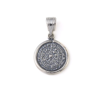 Phaistos Disc Pendant - Sterling Silver 925