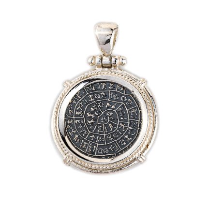 Phaistos Disc silver pendant