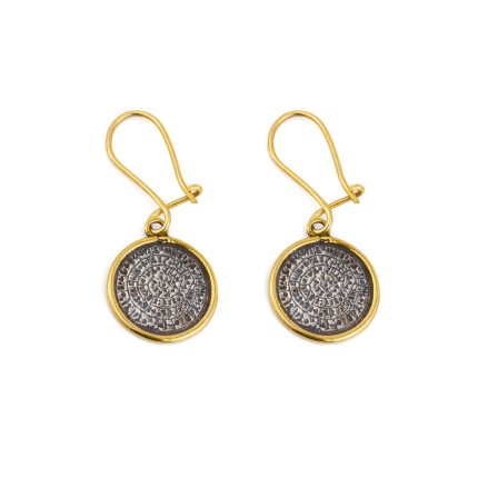 Phaistos Disc Dangle Earrings