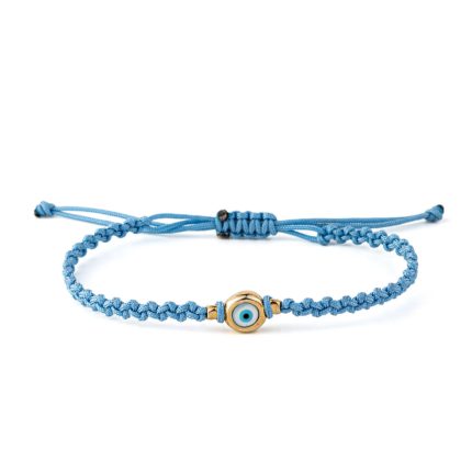 Evil Eye Siel Macrame Bracelet – 925 Sterling Silver