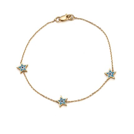 Star Eyes Bracelet - 14k Gold