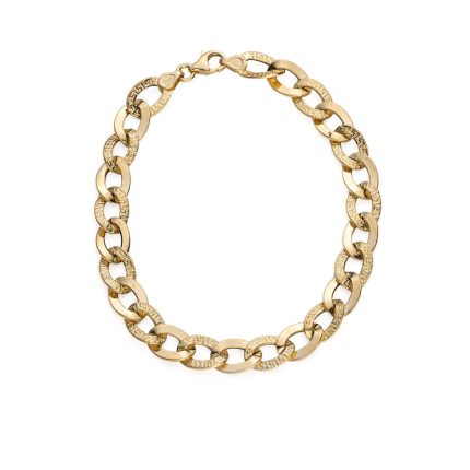 Greek Key Chain Bracelet - 14K Gold