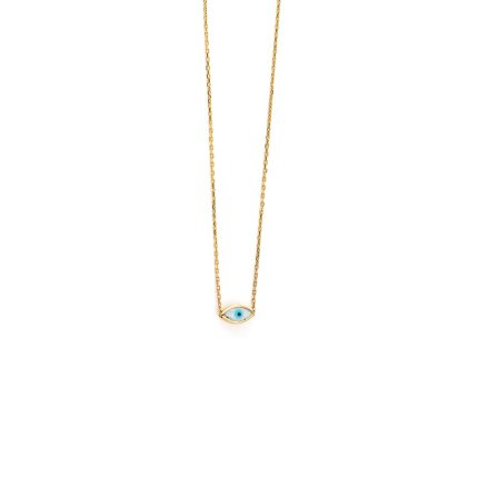 Eye Necklace 14K Yellow Gold