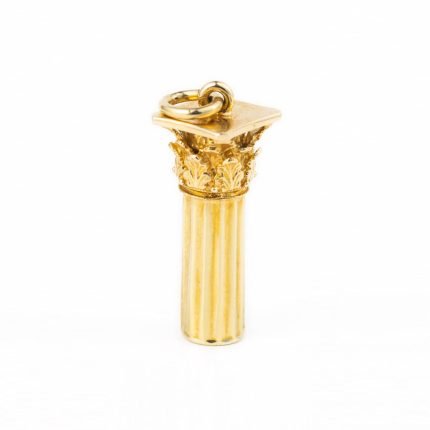 14K Gold Ancient Corinthian Greek Column