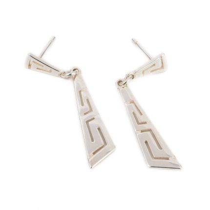 Greek Key Dangle Earrings
