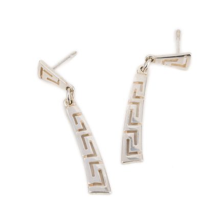 Dangle Greek Key Earrings
