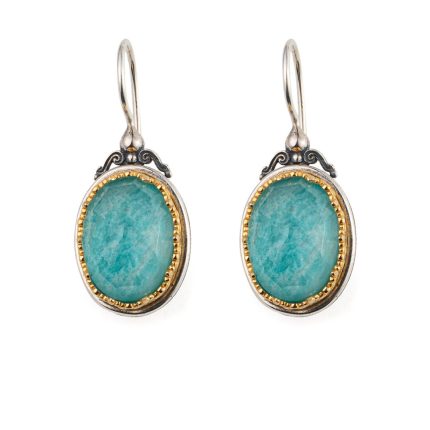 Gerochristo - Amazonite Earrings in Sterling Silver
