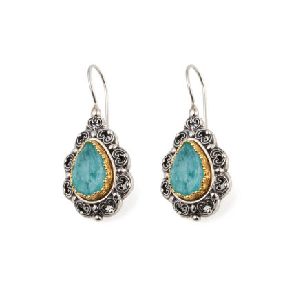 Gerochristo - Penelope earrings with Amazonite