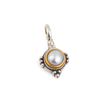 Gerochristo – Semeli Pendant with Pearl in Sterling Silver