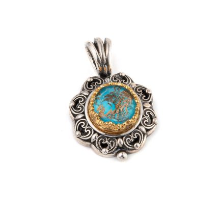 Gerochristo – Penelope Pendant with Turquoise Copper