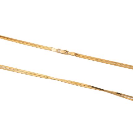 Double Chain - 925 Sterling Silver and Gold Plated