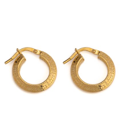 Greka Hoop Earrings – 925 Sterling Silver and Gold Plated