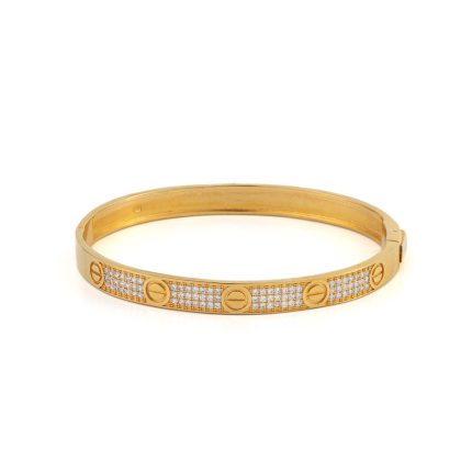 Bangle Bracelet with Zircon