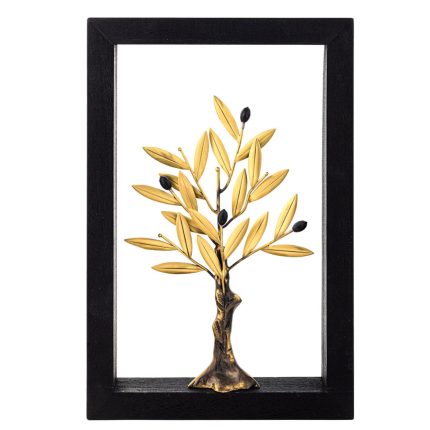 Bronze olive tree – Wooden Frame