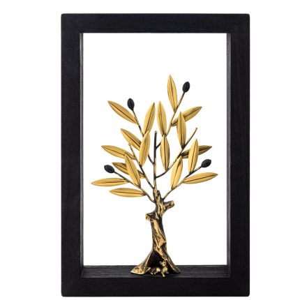 A cat sitting under a tree – Wood art frame 20X30cm