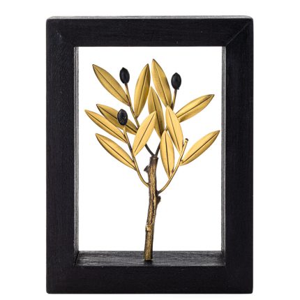 Bronze Olive Tree - Wood Art Frame 15X20cm
