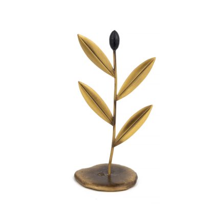 Minimal Olive Branch - Bronze