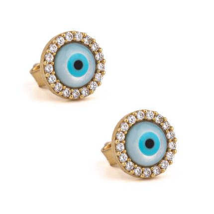 Eye Stud Earrings – 9K Gold
