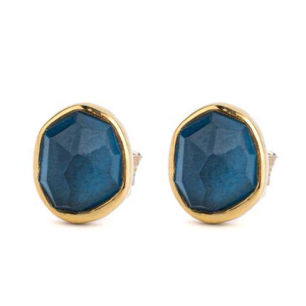 London Topaz Earrings – 18K Gold and Sterling Silver