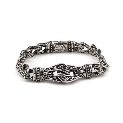 Hercules Knot Link Bracelet  – Sterling Silver Yianni Jewelry