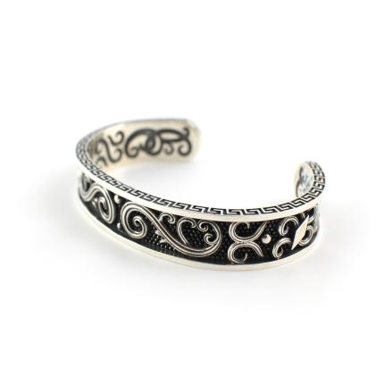 Byzantine Cuff Bracelet – 925 Sterling Silver Yianni Jewelry