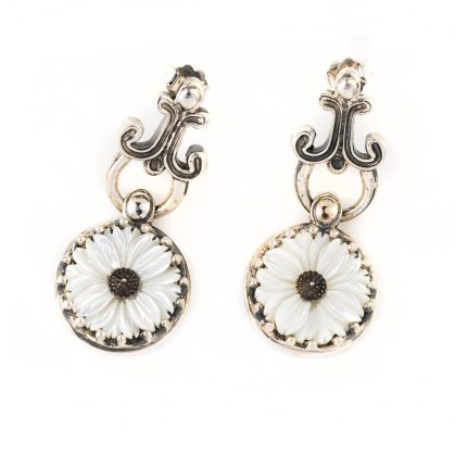 Mother of Pearl Silver Earrings - Yianni Jewelry