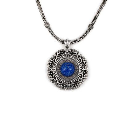Byantine Lapis Lazuli Pendant Sterling Silver – Yianni Jewelry