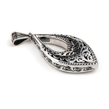 Byzantine Drop Pendant Sterling Silver – Yianni Jewelry
