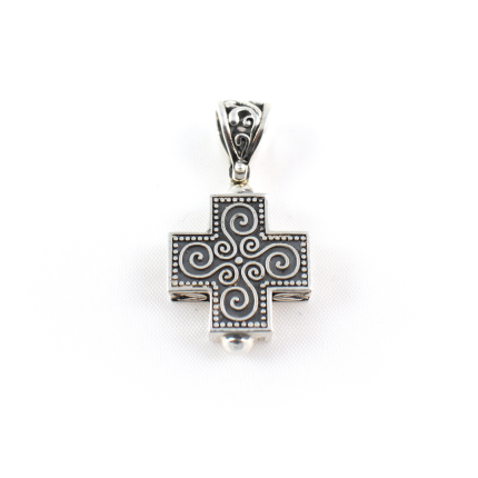 Byzantine Silver Cross Julian - Yianni Jewelry