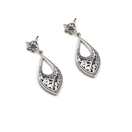 Byzantine Drop Earrings 925 Sterling Silver