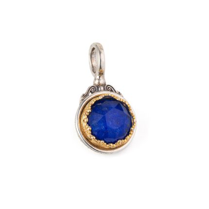 Gerochristo - Iris pendant in Sterling Silver with Lapis Gemstone