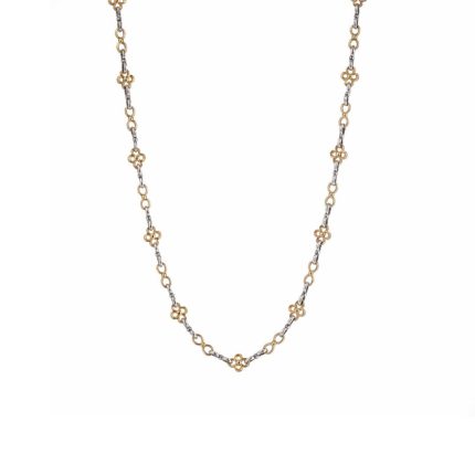 Gerochristo - Flower Chain handmade in Sterling Silver