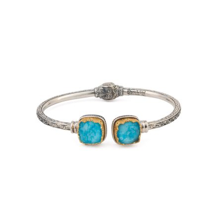 Gerochristo - Iris Bracelet in Sterling Silver with Apatite