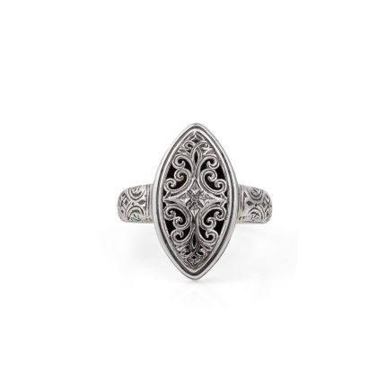 Gerochristo – Byzantine ring in Sterling Silver
