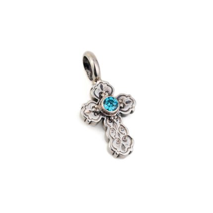 Gerochristo – Cross 925 Sterling Silver with Zircon