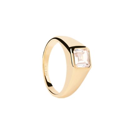 PD Paola Square Shimmer Stamp Ring