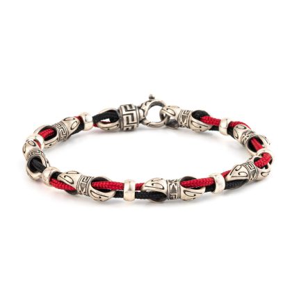 Meander Cord Bracelet – 925 Sterling Silver