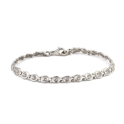 Spiral Link Bracelet in 925 Sterling Silver