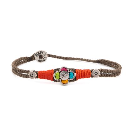 Babylonia Silver Bracelet ~ Happy Colors