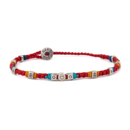 Babylonia Bracelet Love and Fantasy Red - Sterling Silver