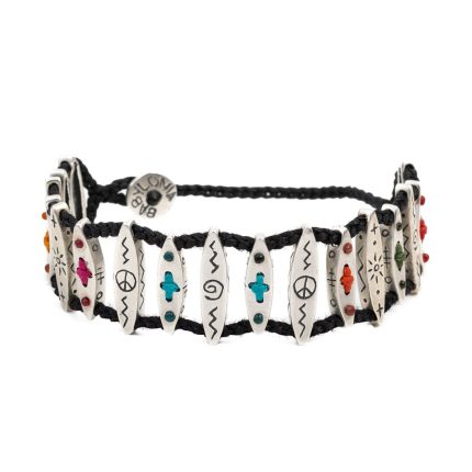 Babylonia Faith and Happy Soul Link Bracelet - Silver
