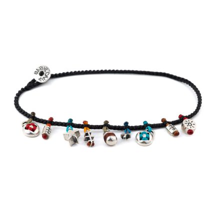 Babylonia Bracelet Charm Black – 935 Sterling Silver