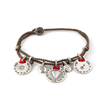 Babylonia Bracelet Charm Brown – 935 Sterling Silver